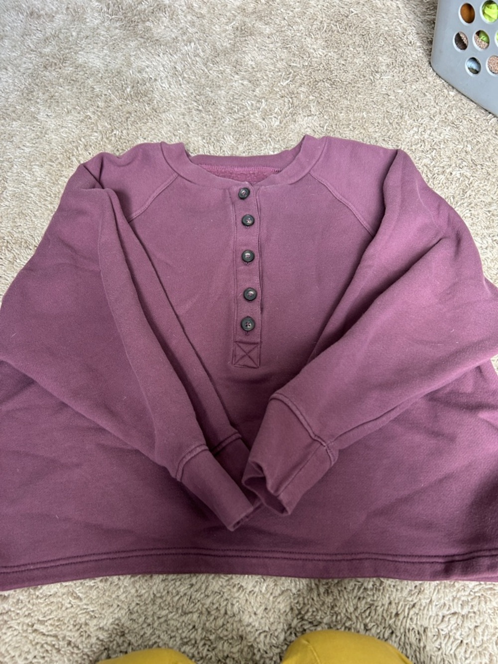 MADEWELL Button Sweatshirt